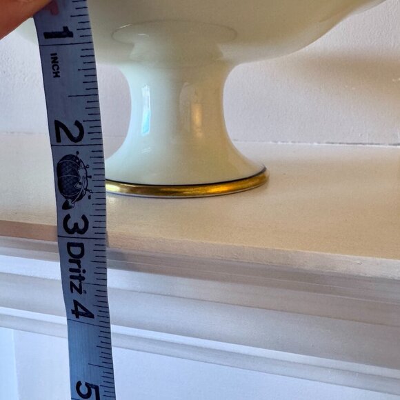 1930s Vintage Noritake Hand Painted Birds Floral Pedestal Dish Bowl - Picture 13 of 14